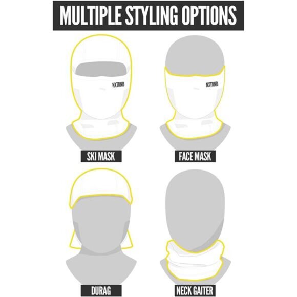 Breathable Ski Mask, Lightweight Balaclava, Moisture-Wicking Shiesty - Picture 3 of 7